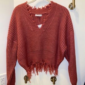 Purple sweater shirt